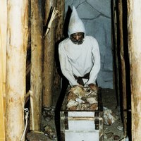 Grubenhunt ausgestellt im Bergbau Museum