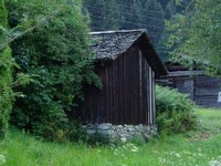 Relics from historical every day culuture - goat stalls on the valley floor
