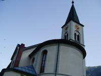 Wall with protective character - Parish church, Gaschurn
