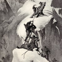 Mountain climbing around the year 1913