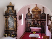 The chancel in the Venserbild Pilgrimage Chapel
