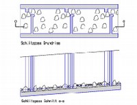 The vertical slot pass is a chute run with head water and bottom water made up of a row of basins set up like stairs.  This is why it's called the "Fish Stairs".
